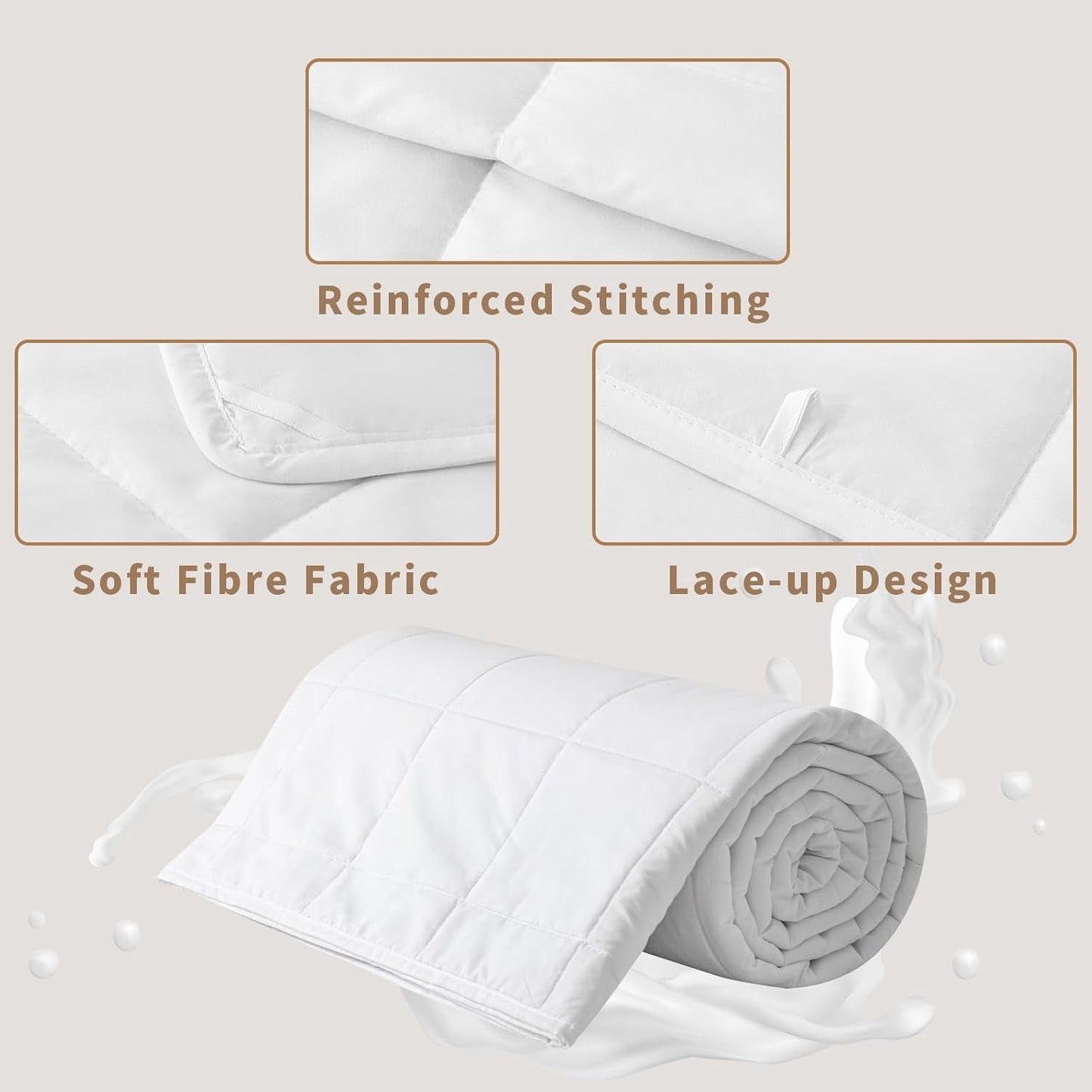 Sommerdyne 155X220 Let sommerdyne 90 GSM dyner 155X220Cm dyner Tyndtæppe Anvendes uden betræk Køletæppe Blød Hyggelig Hvid Dyner og dyner Naty Shop