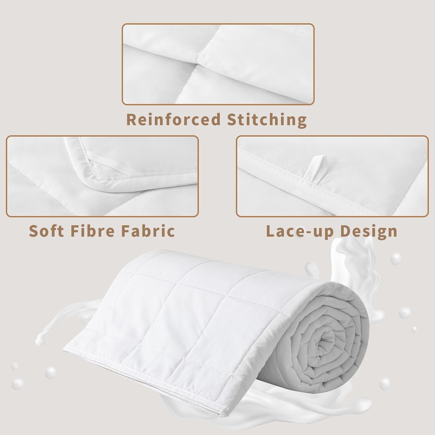Sommerdyne 155X220 Let sommerdyne 90 GSM dyner 155X220Cm dyner Tyndtæppe Anvendes uden betræk Køletæppe Blød Hyggelig Hvid Dyner og dyner Naty Shop