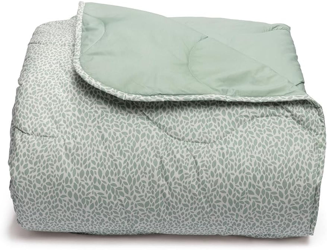 Foppapedretti Notte & Natura Petals dyne med sand, enkeltsengsdyne, 100% bomuld, lavet i Italien Dyner og dyner Naty Shop Sage med kronblade Enkeltseng
