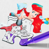 Lisciani - DISNEY Puslespil Ariel - Genskab og farvelæg scenerne fra dine yndlingskasser - fra 7 år - STOR PUSLE med 250 brikker - Opmuntrer fingerfærdighed Puslespil Naty Shop