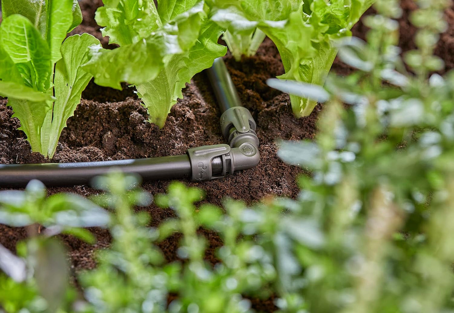 Gardena mikro-drypvandingssystem L-stykke 13 mm (1/2"): Rørforbindelse til at vende 13 mm forsyningsrør, værktøjsfri samling, genanvendelig (13202-20)