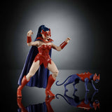 Masters of the Universe Origins Action Figur Catra fra tegneseriesamlingen, ca. 14 cm høj 1980'er tv-serie Heltinde Princess of Power Detaljeret design og kattetilbehør JBM84 Action Figures Naty Shop