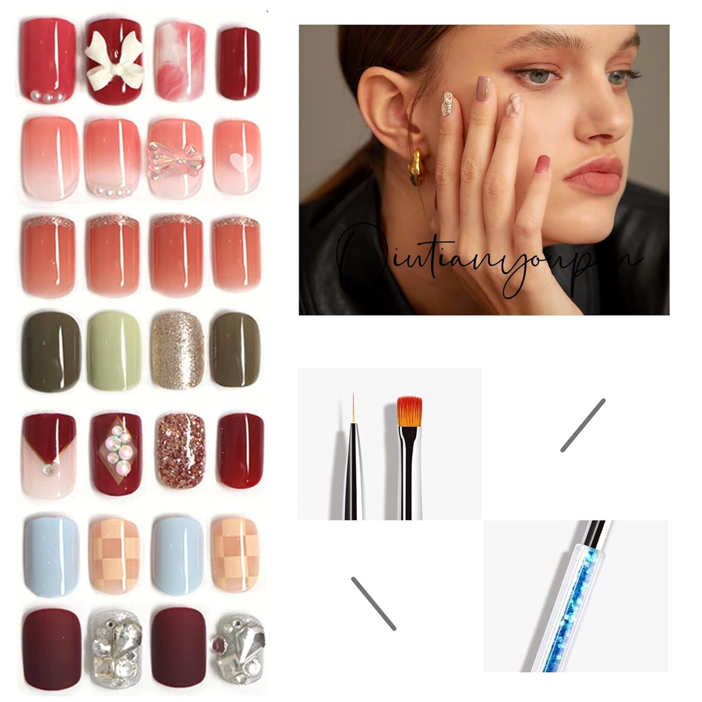 Nagel Art Fineliner Pinsel[5 Stück],Nagel Art Liner Pinsel,Professionel Detail Pinselet,Nagellack Pinsel,Für Nail Art Design Malersalon,Nageldesign Nagel Fußpflege