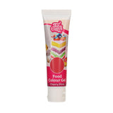 Funcakes Cherry Pink Gel Fødevarefarve: Højkoncentreret madfarve til dej, creme, fondant, marcipan, kager, nem dosering, individuelle dråber til at skabe levende farver, Halal, 30g