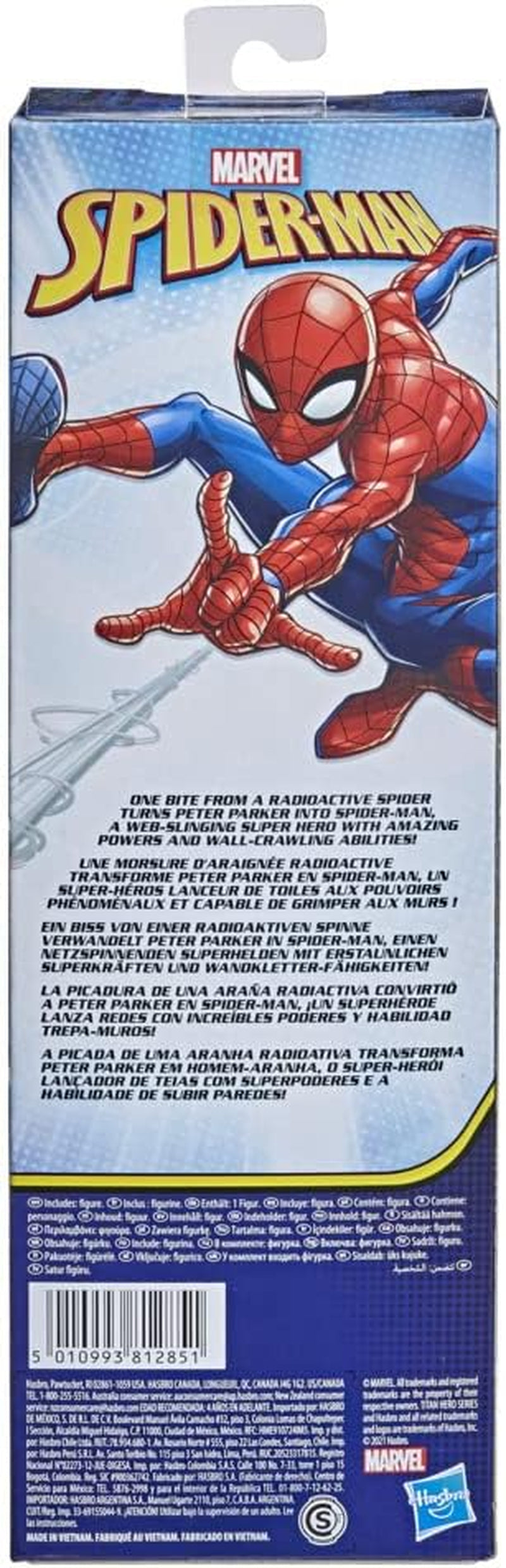 Marvel Titan Hero Series Spider-Man actionfigur 30 cm høj superhelt med bevægelige lemmer Kompatibel med andet Spider-Man legetøj til børn 5+ actionfigurer Naty Shop