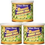 Khao Shong stegte grønne ærter med wasabi, sprøde ærter i en krydret dej, et fedtfattigt alternativ til nødder, medium krydret, 1 dåse på 140 g | 140 g (1 pakke)
