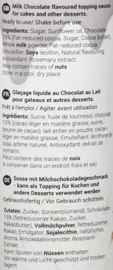 Sauce med mælkechokoladesmag, 150 grams Glazes og Decor Naty Shop