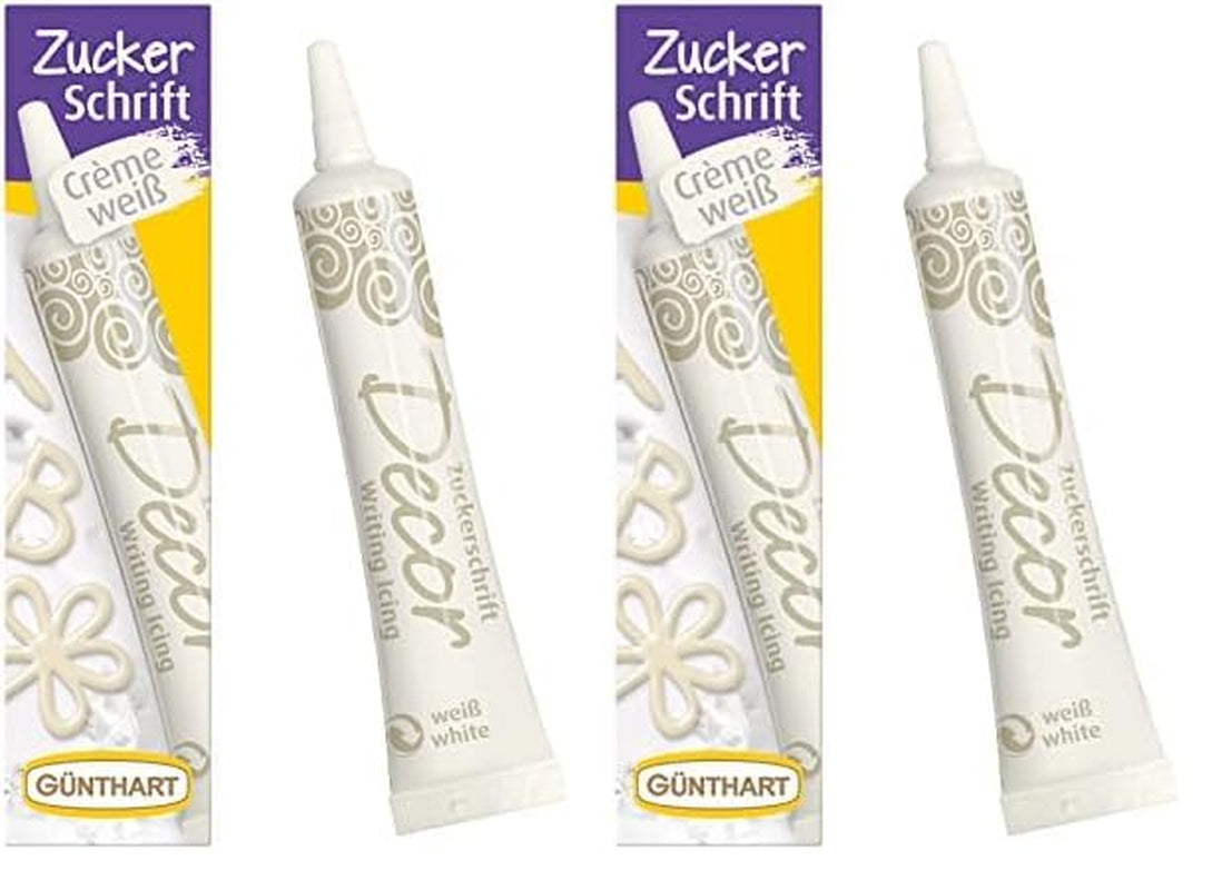 Günthart Backdecor 25 g Sukker med bogstaver GULD Til alle desserter i gylden farve Lavet af sukker til smukke bogstaver og designs, 1 pakke (25 g)