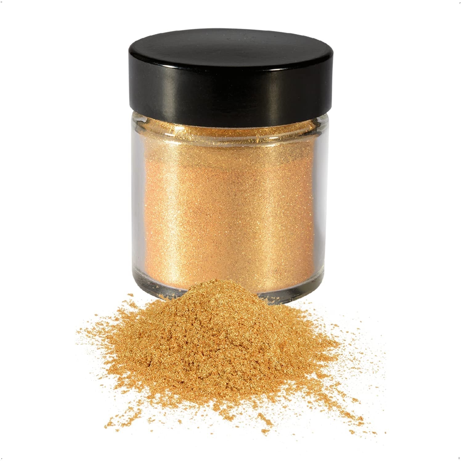 Günthart Backdecor Gold Powder - Spiselig Glitter, Madfarvepulver, Drink Glitter - Lille Glitter med Guldstøv til Bageentusiaster, 1 Pakke (1 x 7g)
