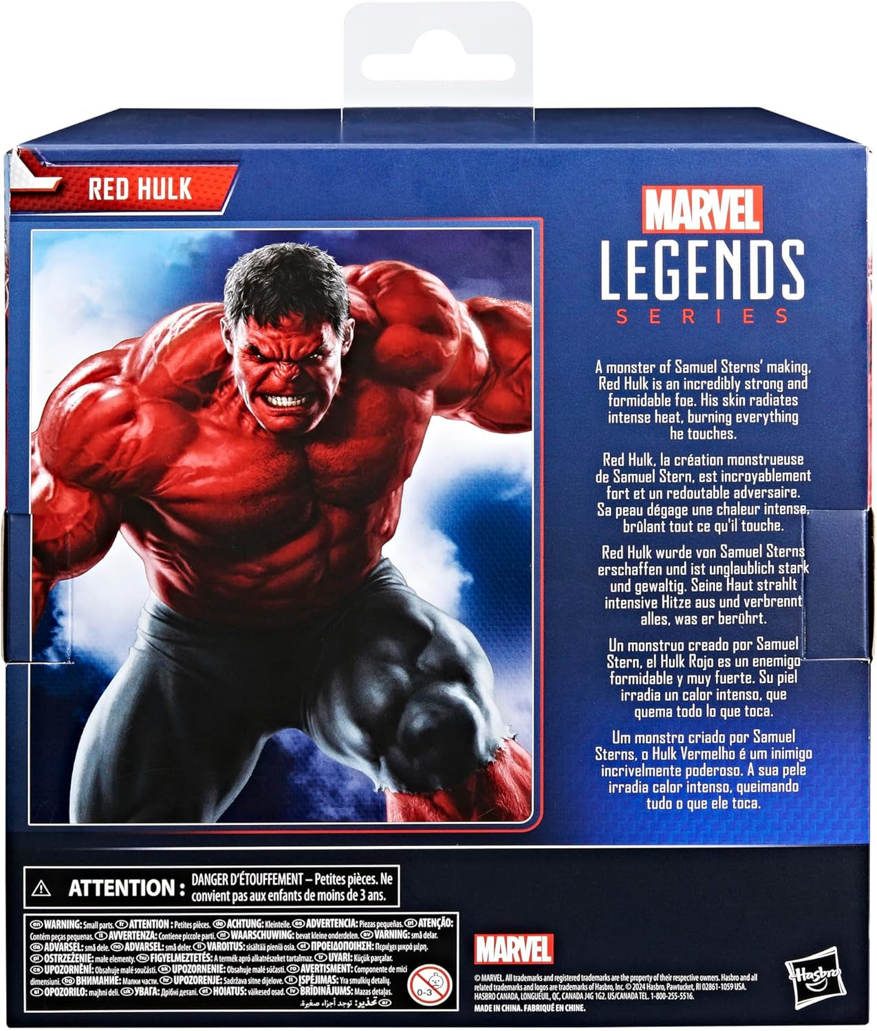 Marvel Legends Series Red Hulk Action Figur (Størrelse: 15 Cm) Til Captain America: Brave New World Actionfigurer Naty Shop