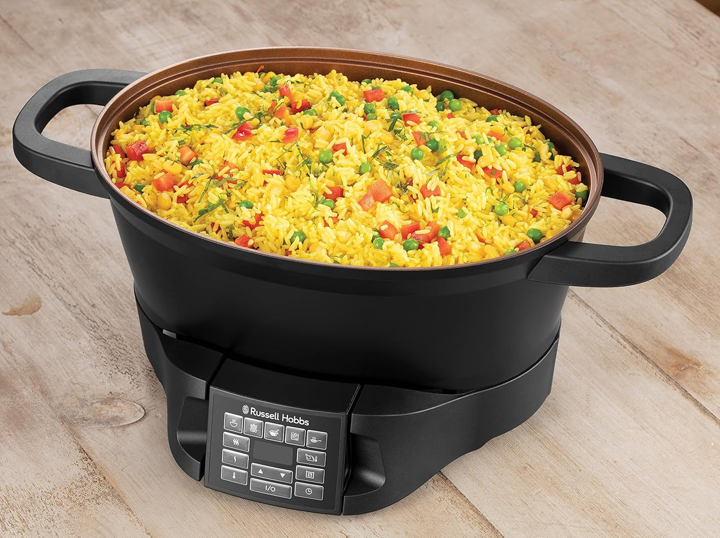 Multicooker Russell Hobbs 6,5L, digitalt display, 8 tilberedningsfunktioner Slow Cooker Naty Shop