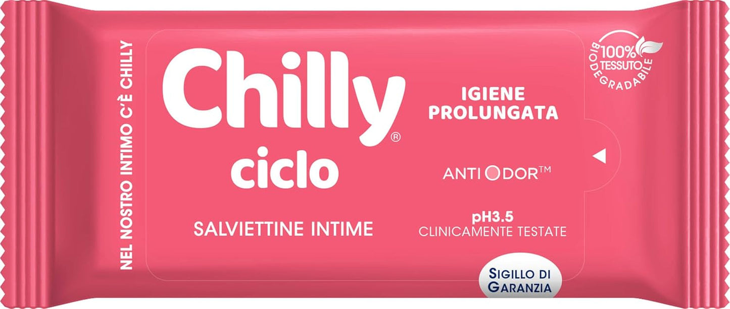 Cycle Cleansing Wipes, Intima Sanitary Wipes, 100% biologisk nedbrydelige, Ideel til udendørs hjemme, PH 3.5, klinisk testet, 12 stk.