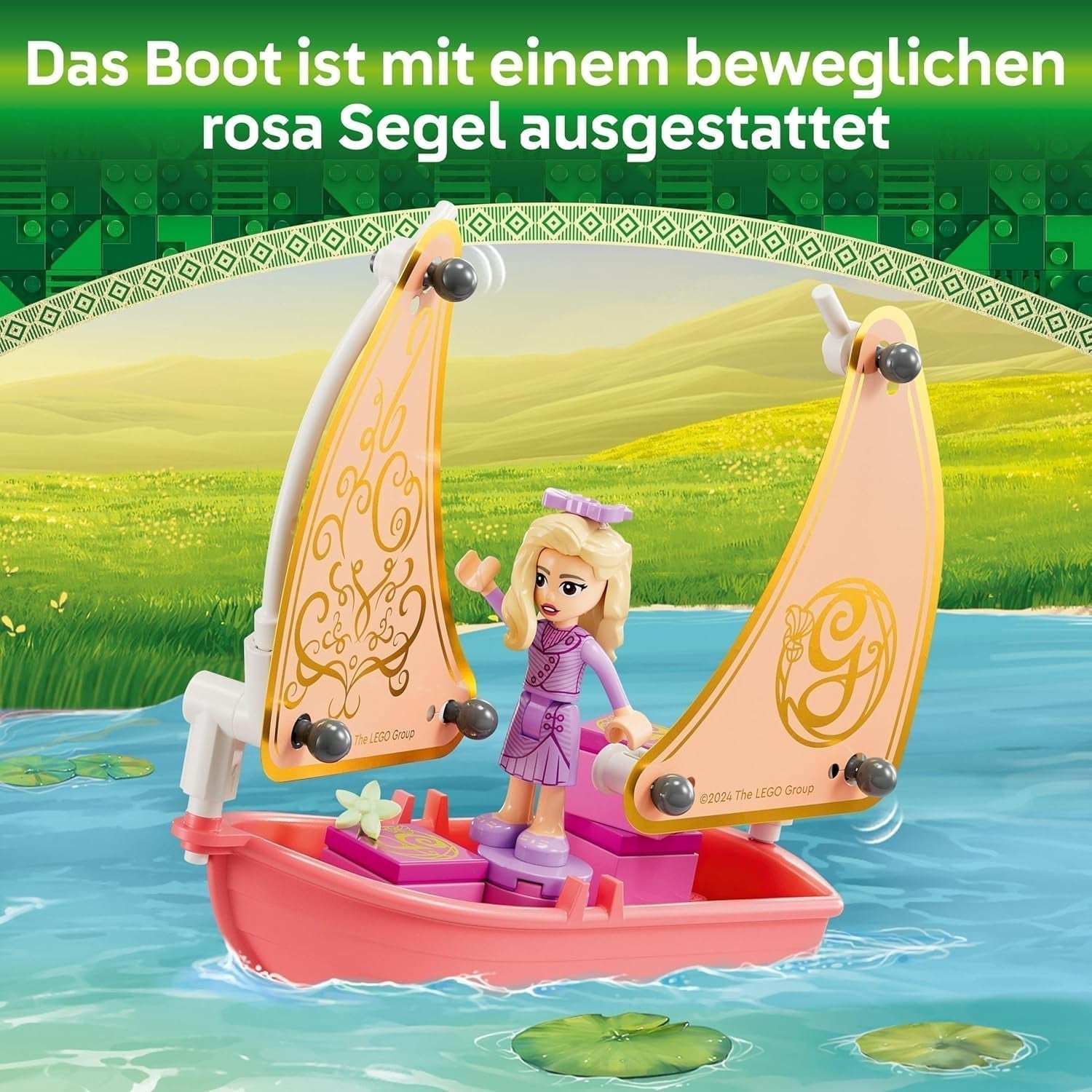 LEGO Wicked Glinda, Elphaba og Nessarose på Shiz University Sejlbåd og 3 Figurer Legetøjsbåd Gave til piger og drenge fra 7 år gamle dukkehuselskere 75681 Byggesæt Besuche den LEGO-Store