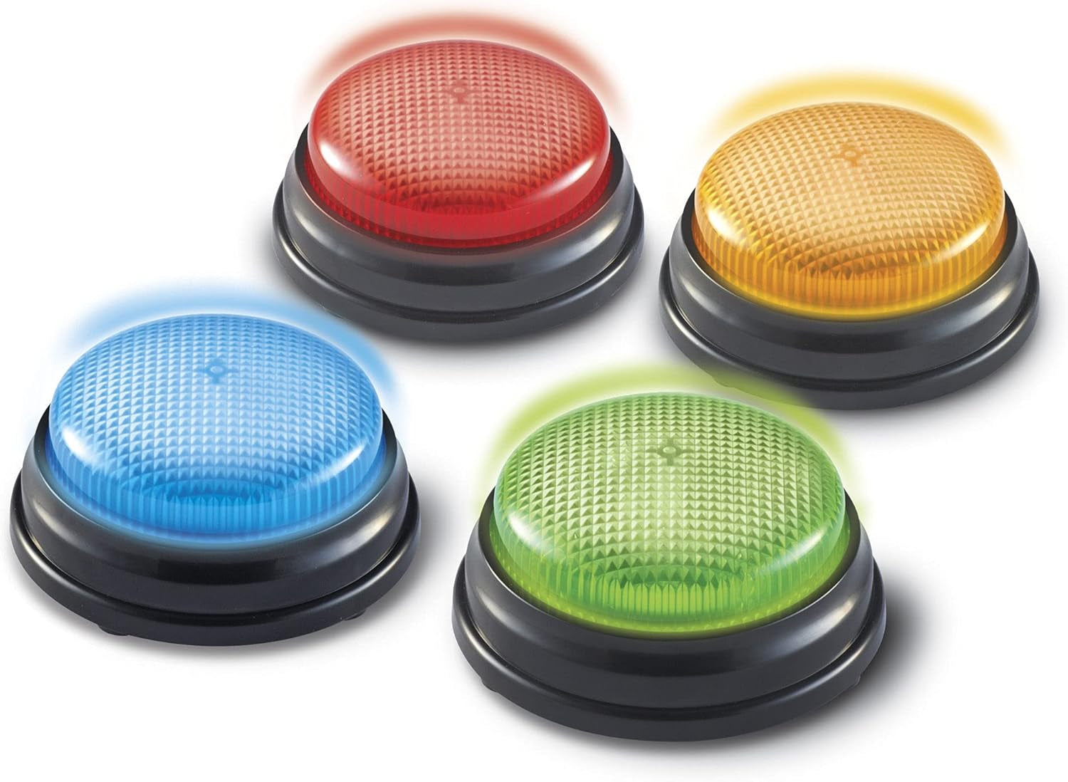 Læringsressourcer Lys og lyd Buzzer undervisningsspil fra 3 år Spørgelegetøj til børn med 4 forskellige lyde til spilleaftener og klasseværelser Legetøj Bebe Naty Shop