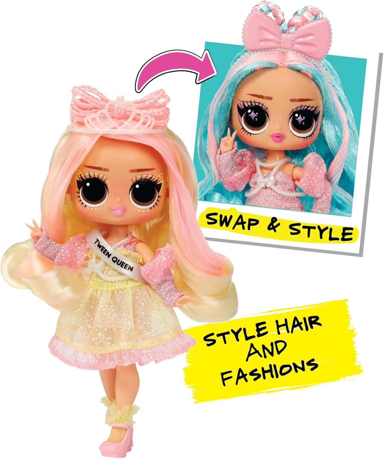 L.O.L. Surprise Tweens Surprise Swap Series - Braids-2-Waves Winnie - Modepuppe med mere som 20 Überraschungen inklusive Styling-Kopf under fantastiske Mode og tilbehør - til børn fra 4 år