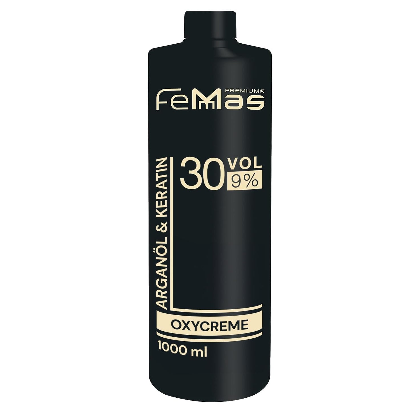 FemMas Oxycreme i 6% 1000 ml I Oxidationsmiddel til hårfarvning og farvning I Nem påføring og optimal fiksering I Fremkalder for ensartede resultater i salonkvalitet I Hårfarvningsfremkalder Hårfarve Naty Shop 9 1 liter (1 pakke)