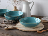 Creatable, 21683, Serie Nature Collection Water, 4-teiliges Geschirrset for 4 Personen, Poke Bowl fra Steinzeug, spülmaschinen- og mikrowellengeeignet, Qualitätsproduktion