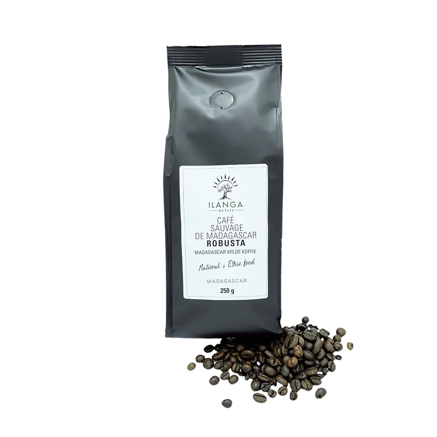Ilanga Nature - Robusta Coffee - Bønner 250 g - Madagaskar