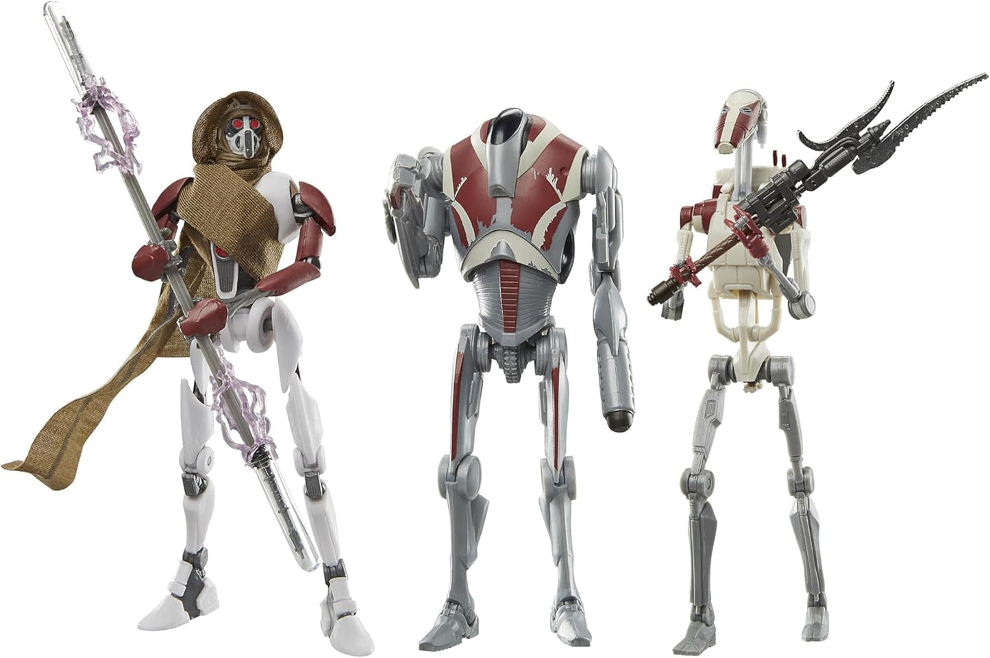 Star Wars Black Series Magna Raider, Super Battle Droid, Jedi Battle Droid: Survivor Action Figures 3-pack, skala 15 cm Actionfigurer Naty Shop Standard titel