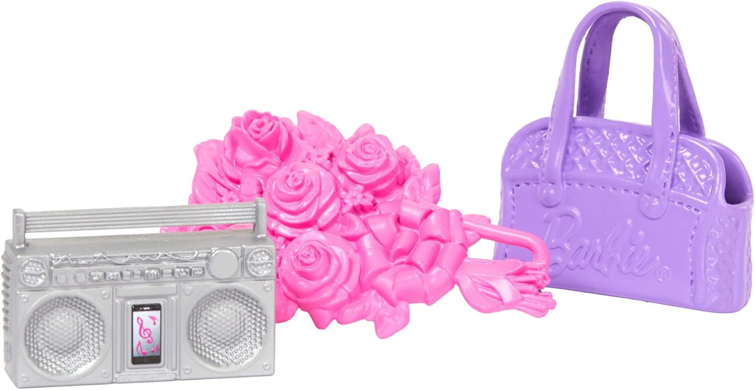 Barbie Ballettstudio Set med 2 Puppe og 9 tilbehør, blonde og brunette Ballerina-modepupper med aussietzem Outfit og til Tanzmotto passeret Teilen, HXC37, [Multicolor]
