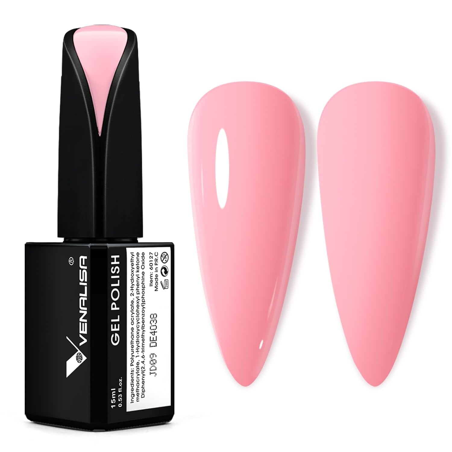 VENALISA Coral Orange UV Neglelak 15ml Gel Neglelak Til UV Neglelampe Transparent Coral Orange Gel Neglelak Modeller til DIY Negle Design
