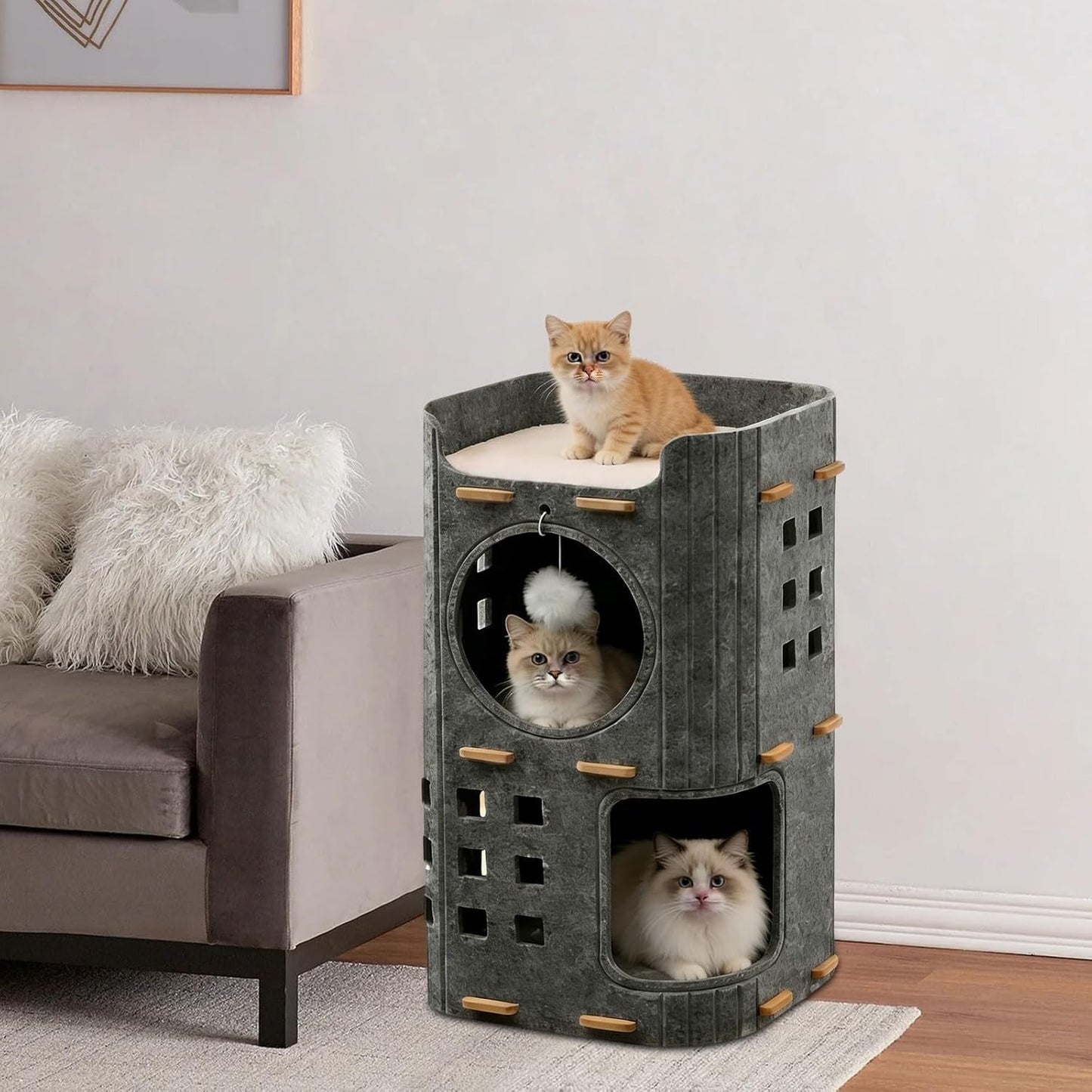 Tæpper og møbler, kæledyr, huler og huse, katte, senge til katte, katte - senge, madrasser