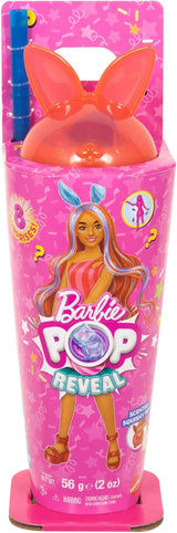 Barbie Pop Reveal Dukke og tilbehørssæt Shakes Series Sød duftende killing modedukke og kæledyr med 8 overraskelser inklusive farveskift JCN87