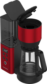 Digital espressomaskine med filter GRUNDIG KM8440, rød, 1000 W, 1,25 liter