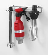 HENDI Stand Mixer Set, Mit Schneebesen Und Halterung Zur Wandmontage, Stablængde: 400Mm, 9 Geschwindigkeiten: 2000 Bis 9000 RPM, Bis Zu 80 Liter, Ø100X750Mm, 230V/400W, Edelstahl, Polyamid Kitchen Naty