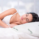 Mister Sandman Ergonomisk pude 40X80, Nakkepude med Aloe Vera pudebetræk, Visco-pude Perfekt til mave-, ryg- og sidesovere, Memory Foam-pude Cervikale ortopædiske puder Naty Shop