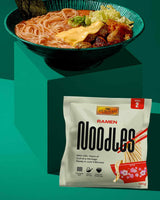 LEE KUM KEE Ramen Noodles - Asiatisk ramen med en delikat og fin tekstur, klassikeren til ramensupper og wokretter, halvtørre nudler, to portioner pr. pakke, 6 x 180g multipak