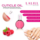 LALILL Nail Cuticle Oil 75Ml - Himbeere Nagelpflegeöl - Nagelöl Pflege Für Nägel Nagelhaut - SPA Maniküre Naildesign Hände - Vegansk - With Pipette