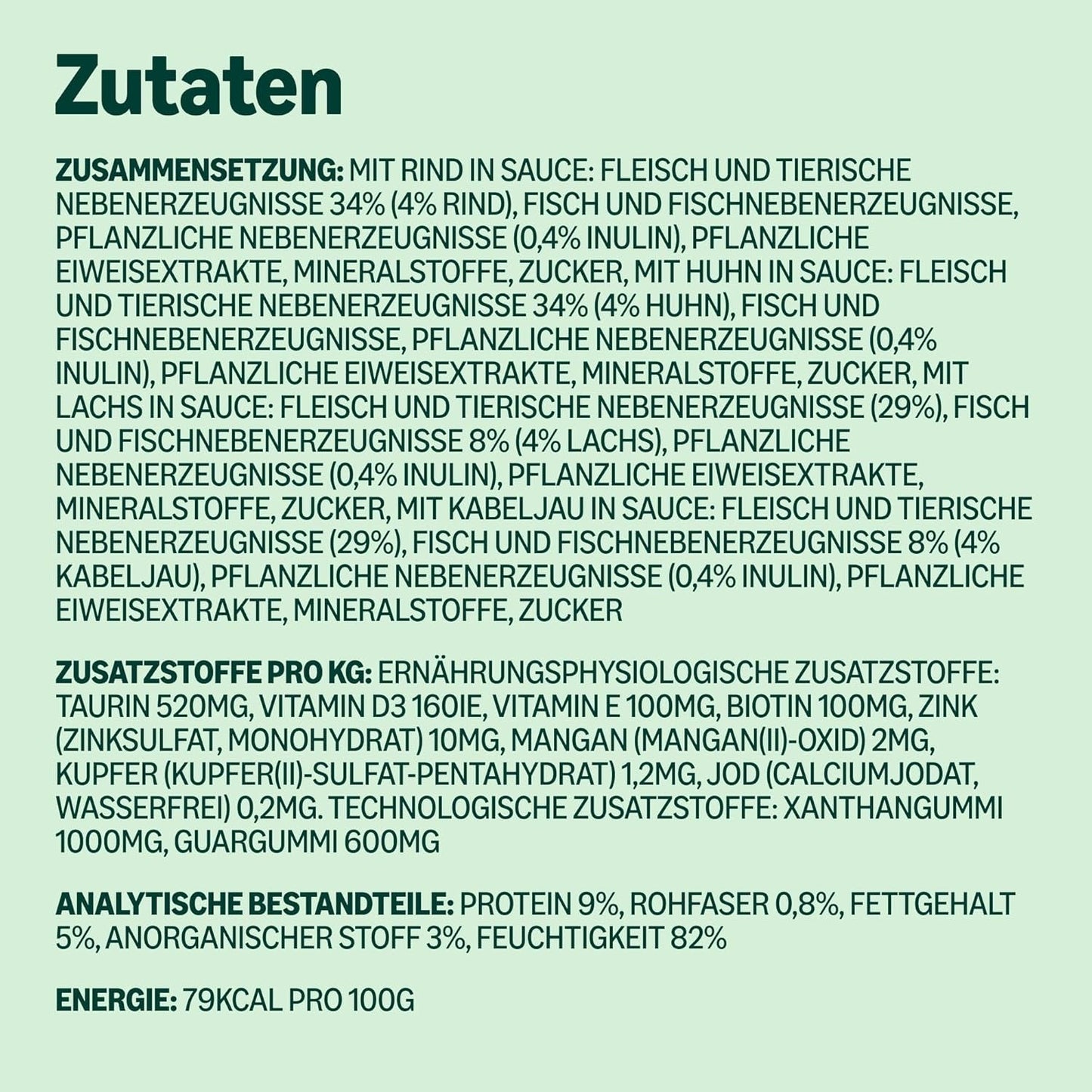 Amazons våde voksne kattefoder blandet udvalg i sauce 4,8 kg (48 pakker x 100 g)