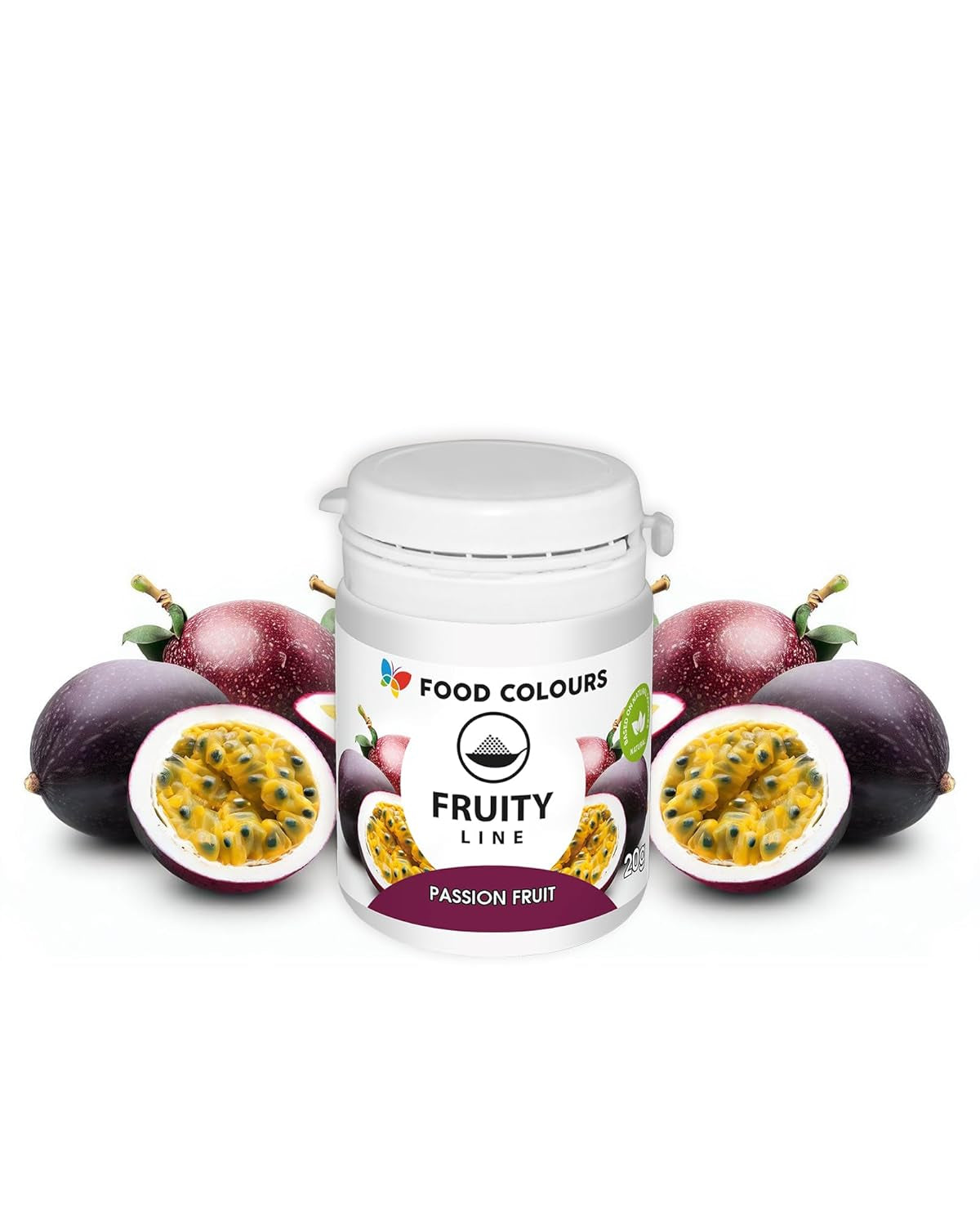 Madfarvepulver naturlig farve Fruity Line BLUEBERRY 20G naturligt farvepulver til cremer glasur svampdej i pulverform madfarve til drinks gelé
