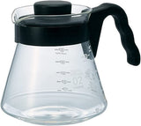 4977642019126 Karaffel til servering af kaffe V60 700 ml VCS-02B, glas, farveløs, 17,3 x 14,1 x 13 cm