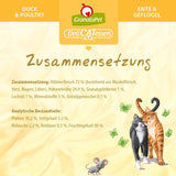GranataPet DeliCatessen Chicken PUR, Nassfutter für Katzen, Futter ohne Getreide & ohne Zuckerzusätze, Katzenfutter mit hohem Fleischanteil & olier af høj kvalitet, 6 x 400 g