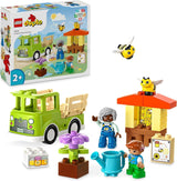 LEGO DUPLO Bybiavl og bistader, pædagogisk legetøj til småbørn med 2 figurer og en mobil lastbil, bygge- og ombygningssæt, legetøj til småbørn fra 2 år 10419 Byggesæt Besuche den LEGO-Store Standardtitel
