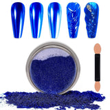 Chrome Nagel Pulver Spiegel Effekt Metallic Staub Holographische Glitter Glasierte Maniküre Dekoration Reflektierendes Pigment Für DIY Gel Polish Nail Art, Harz Handwork, Geschenke Für Gold