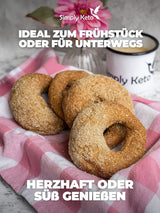 Simply Keto Lower Carb* Bagel Bage Mix til Lower Carb* og ketogen diæt - laktose- og glutenfri - 335 gram Naty Shop Kitchen