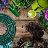 Relaxdays Haveslange 50m Universal Vandslange 1/2 Inch Lavet af PP til vanding af blomsterbede og græsplæner Mørkegrøn Grøn