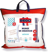 DODO Premium Pude, 60 X 60 Cm, Medium Comfort, Cloud De Douceur Pude | Midesikker og fluffy | Percale Cotton + Piping Kan maskinvaskes ved 40 °C Naty Shop standard puder