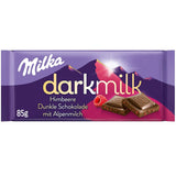 Milka Black Milk – Alpine sort chokolade med mælk og cremet nougatfyld – 85 g (pakke med 5)