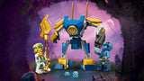 LEGO NINJAGO Jay Battle Mech, ninja legetøj til børn med figurer, inklusive Jay minifigur med mini katana, actionfigurer og mech, lille gave til kreative drenge og piger fra 6 år 71805 Byggesæt Besuche den LEGO-Store