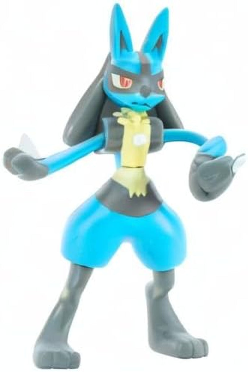 Pokemon figursæt med 8 pakker - 5-11 cm figur - Garchomp, Pikachu, Eevee, Lucario, Riolu, Munchlax, Glaceon & Leafeon - Ny 2023 - Officielle legetøjsactionfigurer Naty Shop