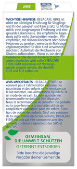 BEBACARE FIBER glutenfri kosttilskud til skånsom fordøjelse, kosttilskud til babyer fra fødslen og små børn, 1x (20 x 2,2g)