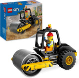 LEGO City Road Roller Byggevogn til 5 år børn Damprullelegetøj med bygningsarbejder Minifigur Fantasifuld legeoplevelse for drenge og piger Lille sjov gave 60401 Byggesæt Beuche den LEGO-Store Single