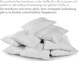 Traumnacht Komfortabel roulettepude, Sæt med 4 puder, Med quiltet betræk og skumfyld, 40 X 40 cm, Øko-Tex certificeret, Lavet efter den tyske kvalitetsstandard Naty Shop standardpuder