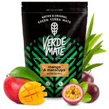 Green Mate Green Mango & Maracuya 0,5 kg | Mate frugt te | The exotic taste of Mate tea The power of cooling | Naturlig stimulering | Mate Tea fra Brasilien | 500 g