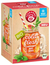 Teekanne Cold & Fresh BIO 4Er Mix - Med de nye varianter citron-mynte, fersken-maracuja, appelsin-rosmarin, grapefrugt-mynte-ingefær (4 X 45G)