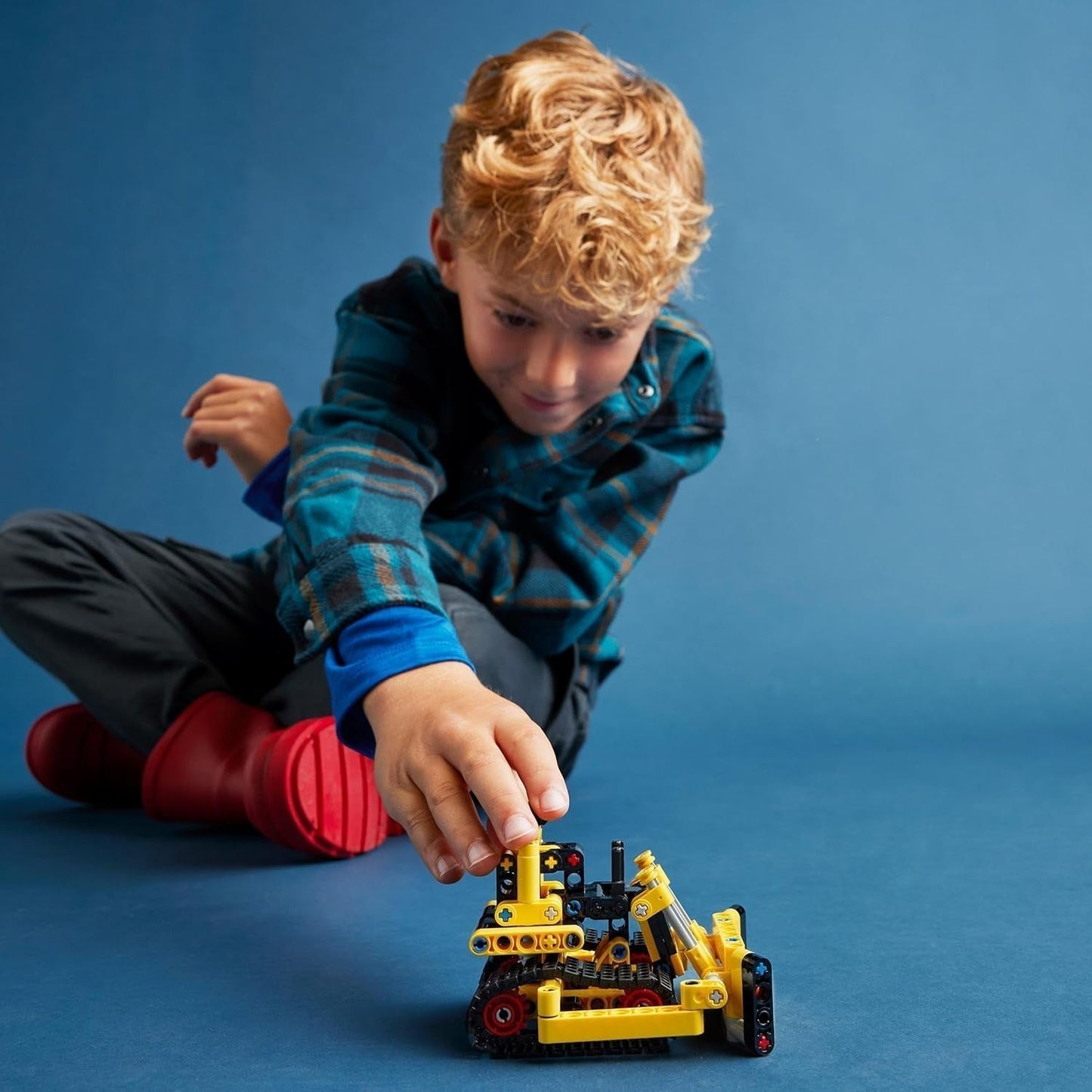 LEGO Technic Heavy Bulldozer Byggelegetøj Bulldozer Føj til din byggeplads Byggelegetøj til børn Teknisk gave til drenge og piger 7 år 42163 Byggesæt Besuche den LEGO-Store